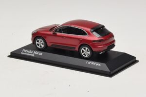 Porsche Macan 95B Roșu Metalizat Minichamps 1:43 410062600 Metal - imaginea 3 din 4