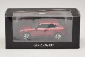 Porsche Macan 95B Roșu Metalizat Minichamps 1:43 410062600 Metal - imaginea 4 din 4