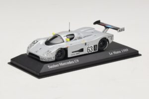 Sauber Mercedes C9 #63 J. Mass / M. Reuter / S. Dickens Winners 24 Hours of Le Mans 1989 Minichamps 1:43 B66041033 Metal - imaginea 2 din 5