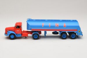 Scania L110S Tanksattelzug FINA Minichamps 1:43 499126970 Metal - imaginea 3 din 6