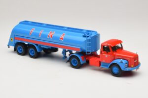 Scania L110S Tanksattelzug FINA Minichamps 1:43 499126970 Metal - imaginea 4 din 6