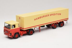 Scania LB111S Koffersattelzug Hamburger Spedition Minichamps 1:43 499123880 Metal