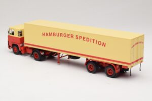 Scania LB111S Koffersattelzug Hamburger Spedition Minichamps 1:43 499123880 Metal - imaginea 5 din 6