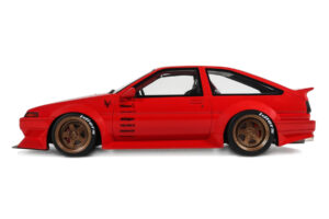 Toyota Sprinter Trueno AE86 Widebody Rosso Corsa Otto 1:18 OT1278 Rășină - imaginea 3 din 5