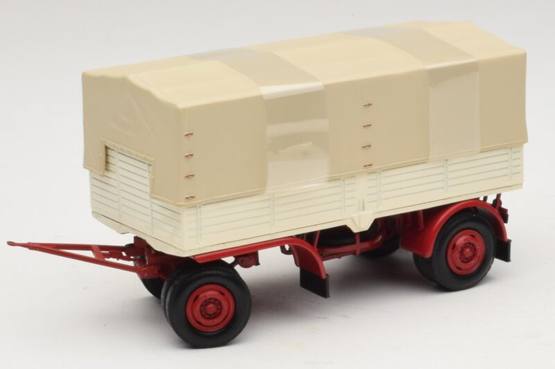 Remorcă de Camion Prelată Alb Roșu Minichamps 1:43 439159096 Metal