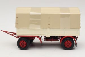 Remorcă de Camion Prelată Alb Roșu Minichamps 1:43 439159096 Metal - imaginea 3 din 6