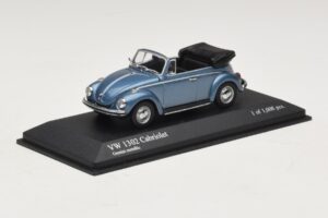 Volkswagen 1302 Cabriolet Albastru Metalizat Minichamps 1:43 430055042 Metal - imaginea 2 din 4