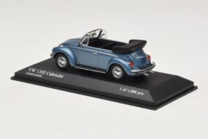 Volkswagen 1302 Cabriolet Albastru Metalizat Minichamps 1:43 430055042 Metal - imaginea 3 din 4