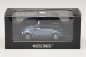 Volkswagen 1302 Cabriolet Albastru Metalizat Minichamps 1:43 430055042 Metal - imaginea 4 din 4