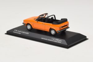 Volkswagen Golf Mk1 Cabriolet Portocaliu Minichamps 1:43 400055131 Metal - imaginea 3 din 4