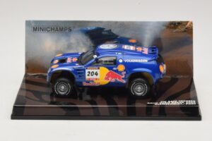 Volkswagen Race Touareg Red Bull #204 J. Kleinschmidt / F. Pons Dakar Rally 2005 Minichamps 1:43 436045304 Metal