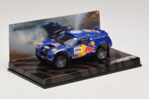 Volkswagen Race Touareg Red Bull #204 J. Kleinschmidt / F. Pons Dakar Rally 2005 Minichamps 1:43 436045304 Metal - imaginea 2 din 5