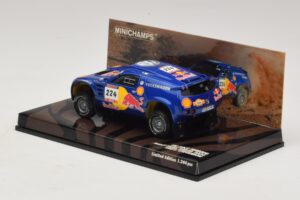Volkswagen Race Touareg Red Bull #224 B. Saby / Stevenson Dakar Rally 2005 Minichamps 1:43 436045324 Metal - imaginea 3 din 5