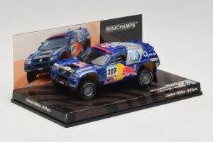 Volkswagen Race Touareg Red Bull #307 B. Saby / M. Perin Dakar Rally 2005 Minichamps 1:43 436055307 Metal - imaginea 2 din 5