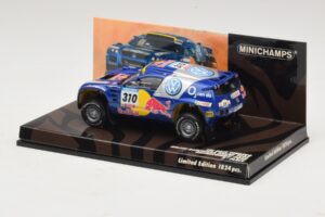 Volkswagen Race Touareg Red Bull #310 J. Kleinschmidt / F. Pons Dakar Rally 2005 Minichamps 1:43 436055310 Metal - imaginea 3 din 5
