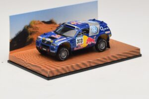 Volkswagen Race Touareg Red Bull #313 Ediție Dealer 2005 Minichamps 1:43 7LO099400PD313 Metal - imaginea 2 din 5