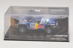 Volkswagen Race Touareg Red Bull #313 J. Kankkunen / J. Repo Dakar Rally 2005 Minichamps 1:43 436055313 Metal - imaginea 4 din 5
