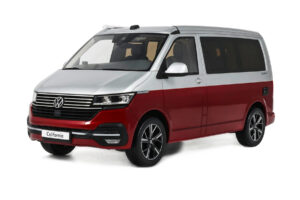 Volkswagen T6.1 California Ocean Tornado Red / Reflex Silver Otto 1:18 OT1342 Rășină