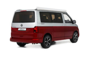Volkswagen T6.1 California Ocean Tornado Red / Reflex Silver Otto 1:18 OT1342 Rășină - imaginea 2 din 5