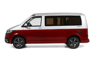 Volkswagen T6.1 California Ocean Tornado Red / Reflex Silver Otto 1:18 OT1342 Rășină - imaginea 3 din 5