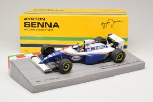 Williams FW16 Renault #2 A. Senna San Marino GP 1994 Minichamps 1:18 543941833 Metal - imaginea 6 din 7
