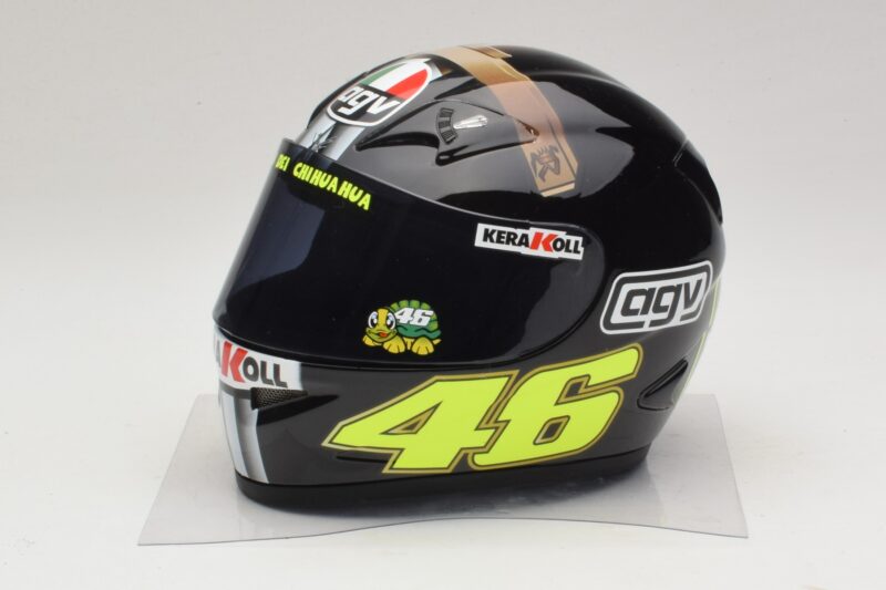Cască AGV V. Rossi MotoGP Jerez Test 2007 Minichamps 1:2 327070046 Metal