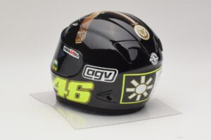 Cască AGV V. Rossi MotoGP Jerez Test 2007 Minichamps 1:2 327070046 Metal - imaginea 3 din 7