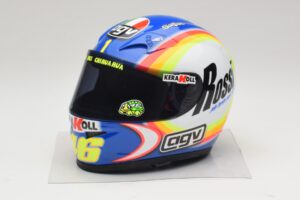 Cască AGV V. Rossi MotoGP Sepang 2005 Minichamps 1:2 Cască AGV V. Rossi MotoGP Sepang 2005 Minichamps 1:2 327050066 Metal