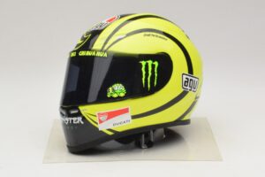 Cască AGV V. Rossi MotoGP Valencia Test 2009 Minichamps 1:2 327100066 Metal