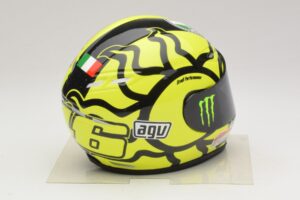 Cască AGV V. Rossi MotoGP Valencia Test 2009 Minichamps 1:2 327100066 Metal - imaginea 4 din 7