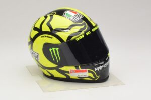 Cască AGV V. Rossi MotoGP Valencia Test 2009 Minichamps 1:2 327100066 Metal - imaginea 5 din 7