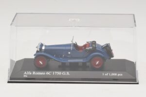 Alfa Romeo 6C 1750 G.S. Albastru Minichamps 1:43 400120431 Metal - imaginea 4 din 5