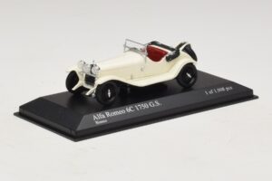 Alfa Romeo 6C 1750 G.S. Alb Minichamps 1:43 400120430 Metal - imaginea 2 din 5