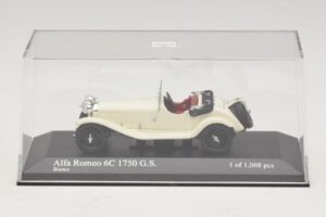 Alfa Romeo 6C 1750 G.S. Alb Minichamps 1:43 400120430 Metal - imaginea 4 din 5