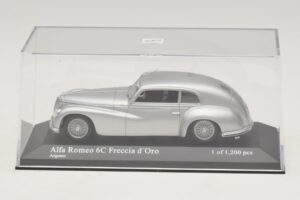 Alfa Romeo 6C 2500 Freccia d'Oro Argintiu Minichamps 1:43 400120480 Metal - imaginea 4 din 5