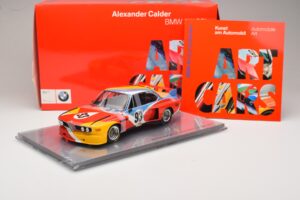 BMW 3.0 CSL Art Car Alexander Calder #51 H. Poulain / S. Posey / J. Guichet 24 Hours of Le Mans 1975 Minichamps 1:18 80430150 - imaginea 7 din 7