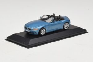 BMW Z4 E85 Albastru Deschis Metalizat Cutie De Înlocuire Minichamps 1:43 80420144054-R1 Metal - imaginea 2 din 5