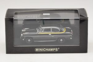Borgward Isabella Taxi Negru Minichamps 1:43 400096095 Metal - imaginea 5 din 5