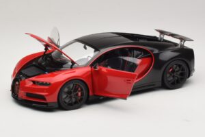 Bugatti Chiron Sport Italian Red & Carbon AUTOart 1:18 70996 Compozit - imaginea 2 din 8