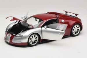 Bugatti Veyron Centenaire Edition Chrome Red Minichamps 1:18 100110851 Metal - imaginea 2 din 8