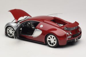 Bugatti Veyron Centenaire Edition Chrome Red Minichamps 1:18 100110851 Metal - imaginea 5 din 8