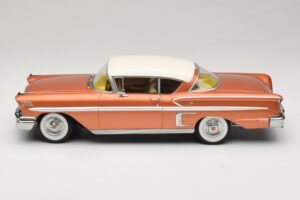 Chevrolet Bel Air Impala Coupe Aramiu & Crem KK-Scale 1:18 KKDC181591 Metal - imaginea 3 din 6