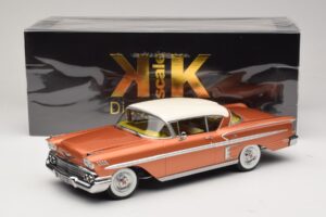 Chevrolet Bel Air Impala Coupe Aramiu & Crem KK-Scale 1:18 KKDC181591 Metal - imaginea 6 din 6