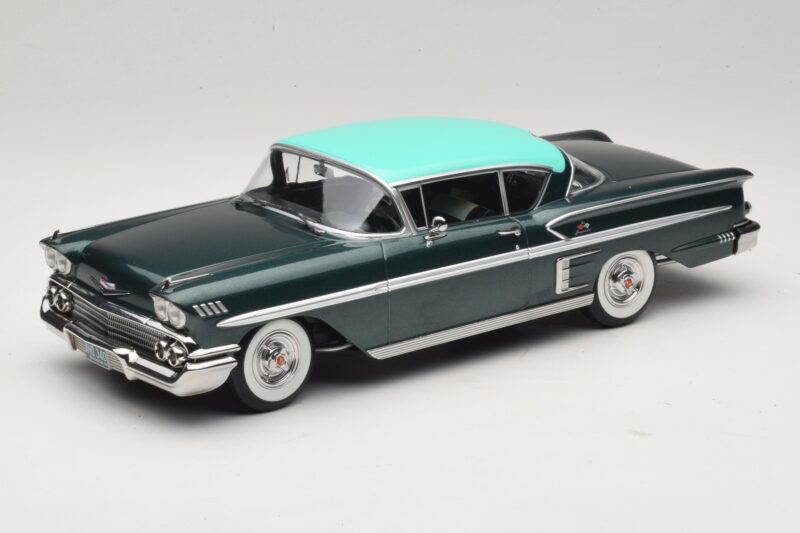 Chevrolet Bel Air Impala Coupe Verde Închis Metalizat & Verde KK-Scale 1:18 KKDC181594 Metal