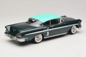 Chevrolet Bel Air Impala Coupe Verde Închis Metalizat & Verde KK-Scale 1:18 KKDC181594 Metal - imaginea 2 din 6
