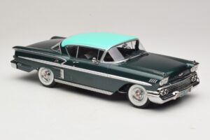 Chevrolet Bel Air Impala Coupe Verde Închis Metalizat & Verde KK-Scale 1:18 KKDC181594 Metal - imaginea 4 din 6