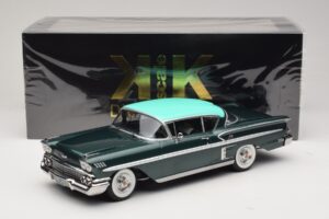 Chevrolet Bel Air Impala Coupe Verde Închis Metalizat & Verde KK-Scale 1:18 KKDC181594 Metal - imaginea 6 din 6
