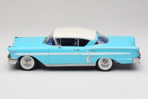 Chevrolet Bel Air Impala Coupe Turcoaz & Crem KK-Scale 1:18 KKDC181593 Metal - imaginea 3 din 6