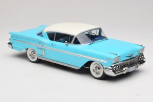 Chevrolet Bel Air Impala Coupe Turcoaz & Crem KK-Scale 1:18 KKDC181593 Metal - imaginea 4 din 6