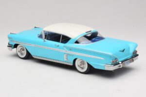 Chevrolet Bel Air Impala Coupe Turcoaz & Crem KK-Scale 1:18 KKDC181593 Metal - imaginea 5 din 6